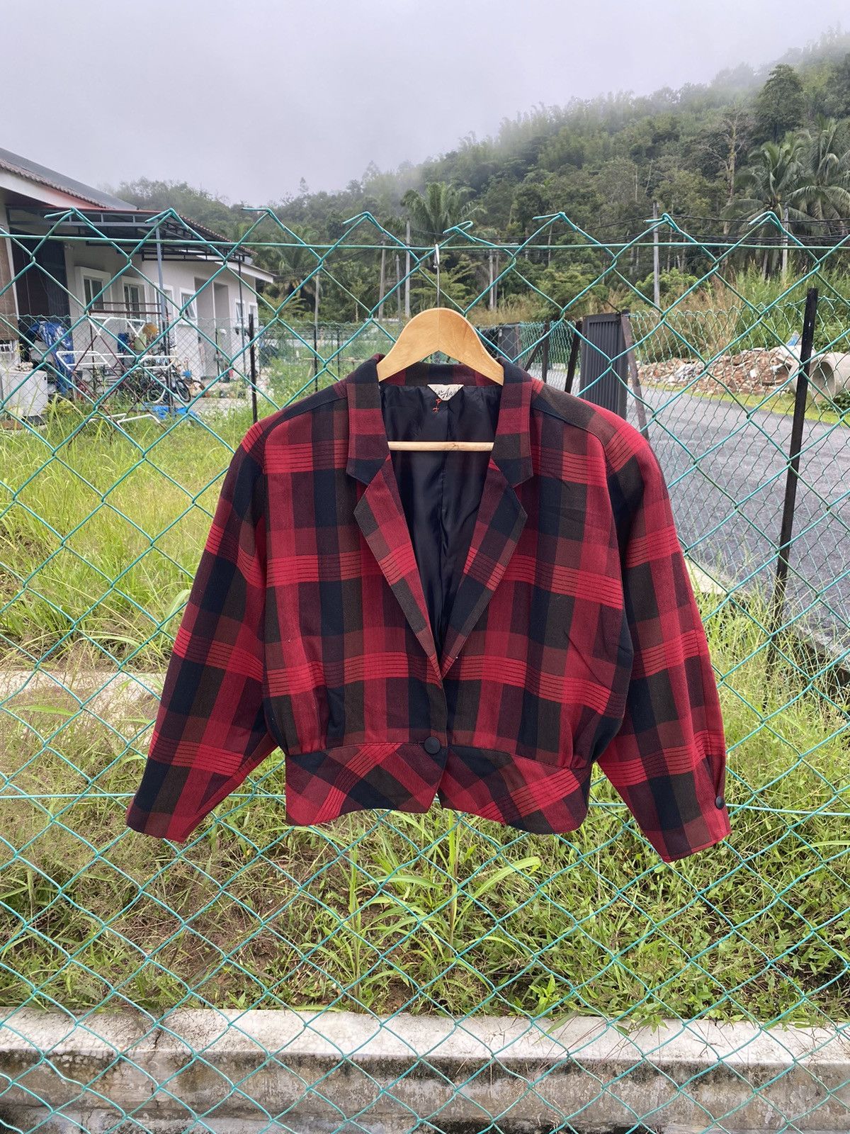 Seditionaries New Anjela Checkered Cropped Jacket Size M / US 6-8 / IT 42-44 - 1 Thumbnail