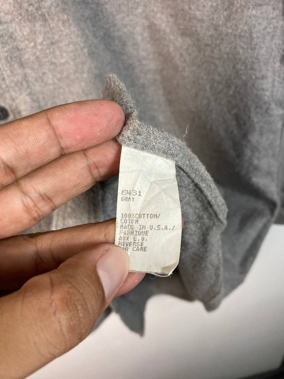 Woolrich Woolen Mills vintage woolrich grey shirt made in usa Size US L / EU 52-54 / 3 - 5 Thumbnail