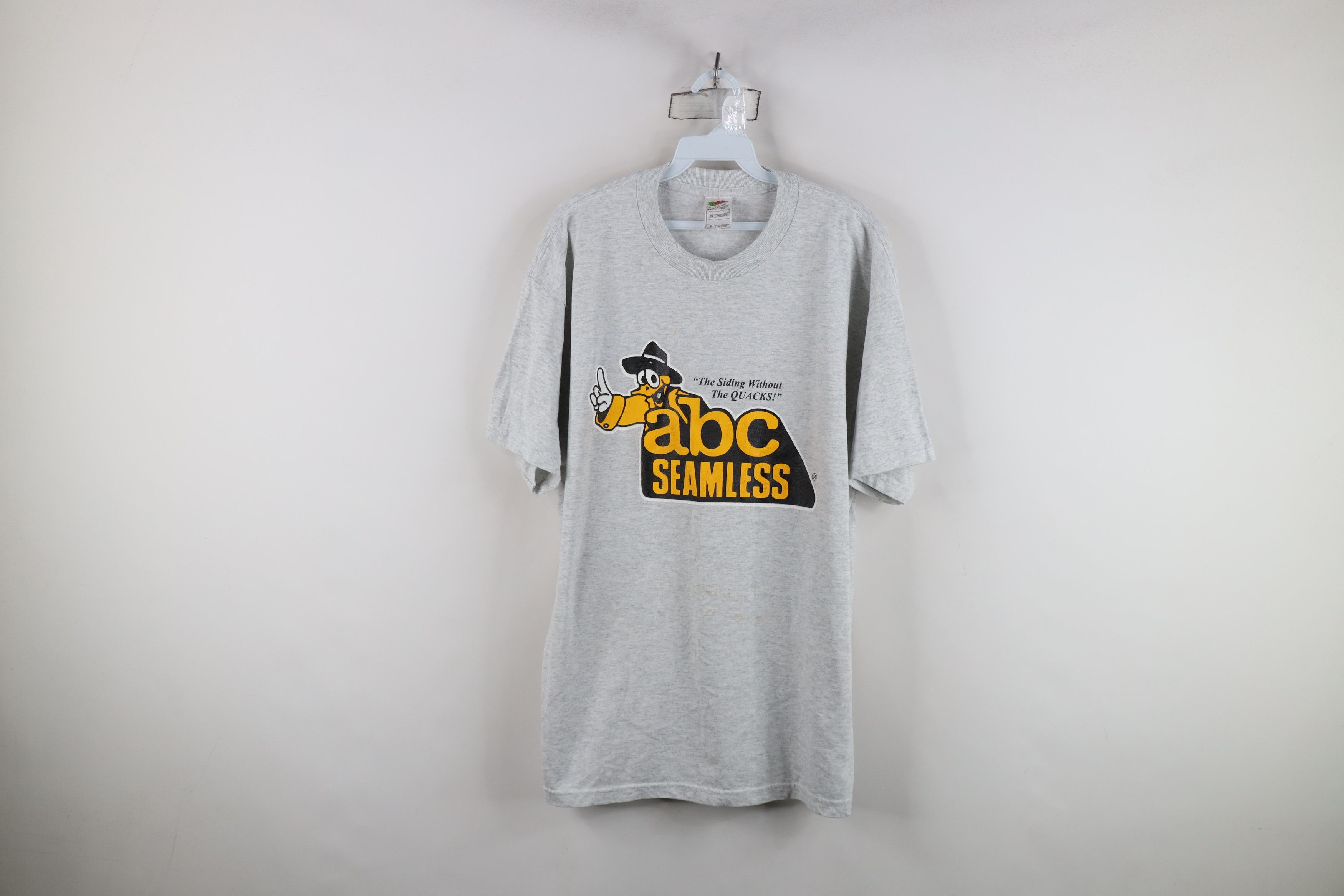 Vintage Vintage 90s ABC Seamless Siding Short Sleeve T-Shirt Gray Size US XL / EU 56 / 4 - 1 Thumbnail