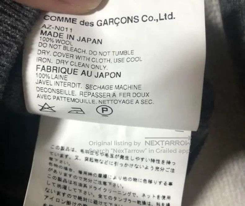 Comme des Garcons Comme Des Garcons Wool sweater Size S / US 4 / IT 40 - 5 Thumbnail