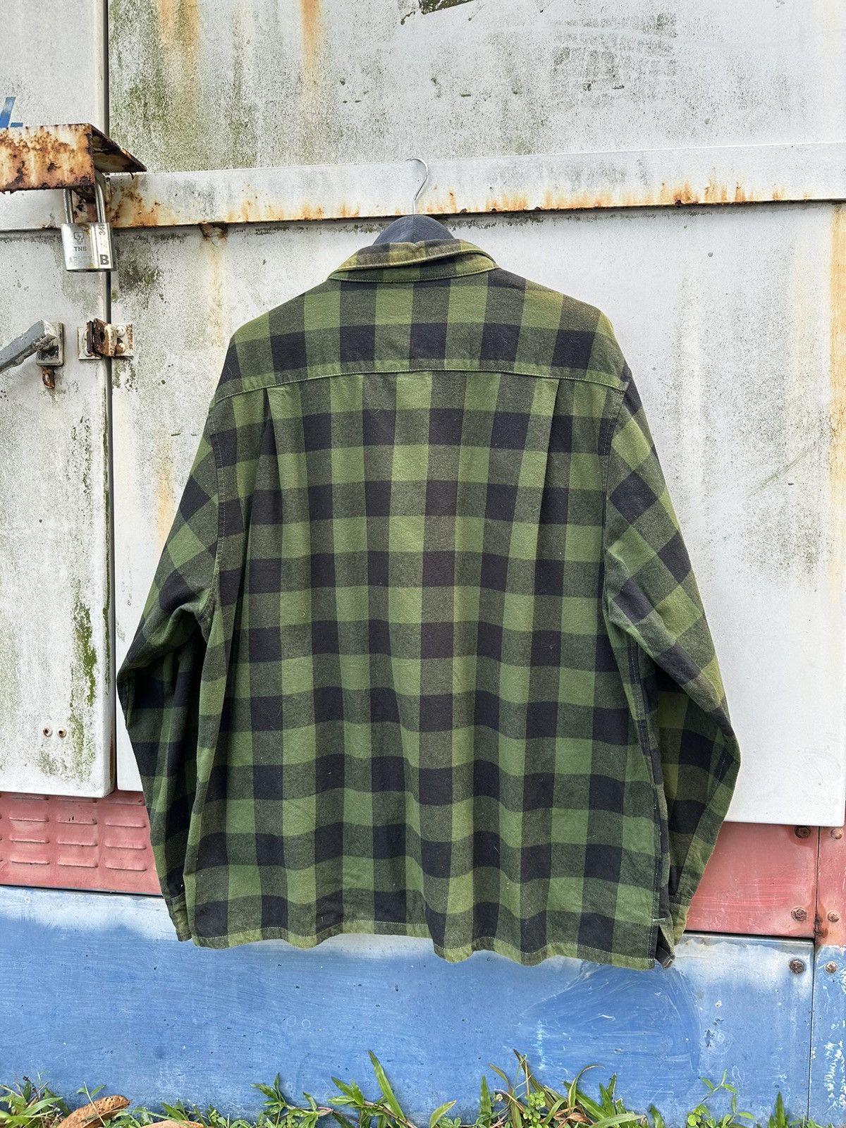Vintage Faded Golden Eagle Oversized Long Sleeves Flannels