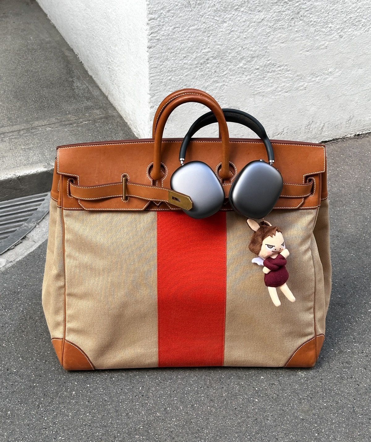 Hermes Birkin HAC 50 Naturel Barenia and Canvas Flag 2014 Size ONE SIZE - 1 Thumbnail
