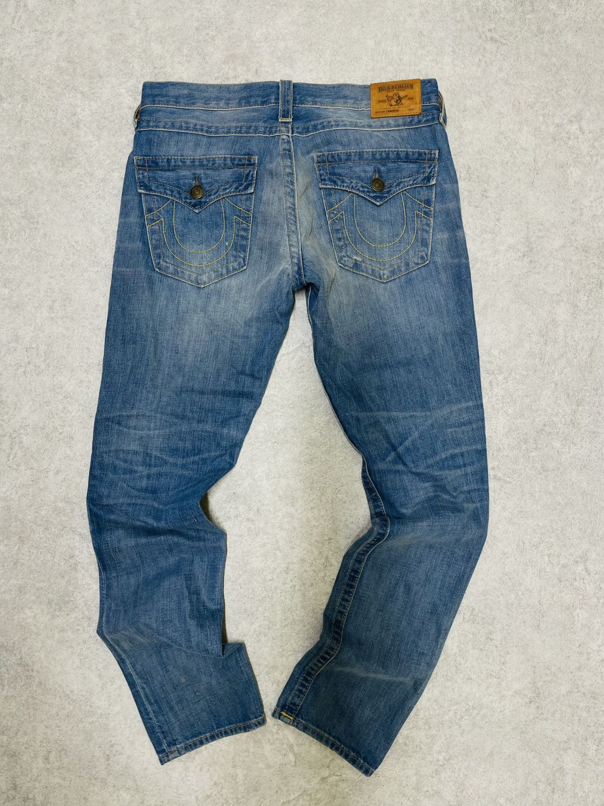 True Religion × Vintage Vintage True Religion Straight White Stitching Jeans Y2K Size US 28 / EU 44 - 1 Thumbnail