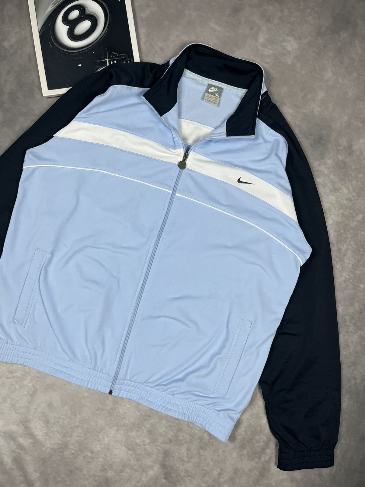 Nike Nike Vintage Y2K Silver Tag Track Jacket Light Blue Men’s XL Size US L / EU 52-54 / 3 - 1 Thumbnail