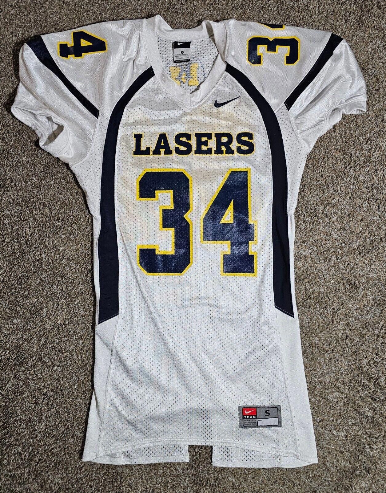 Nike Nike Team White football jersey Small Lasers #34 Size ONE SIZE - 1 Thumbnail