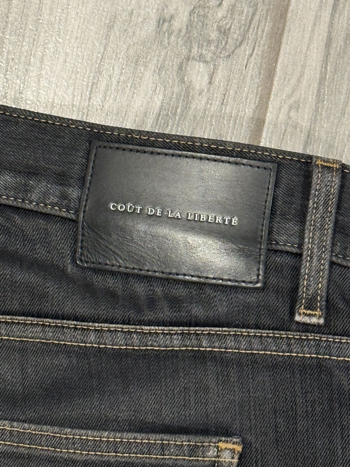 Cout de la Liberte Jimmy Stretch Suede Denim Flare Size US 34 / EU 50 - 4 Thumbnail