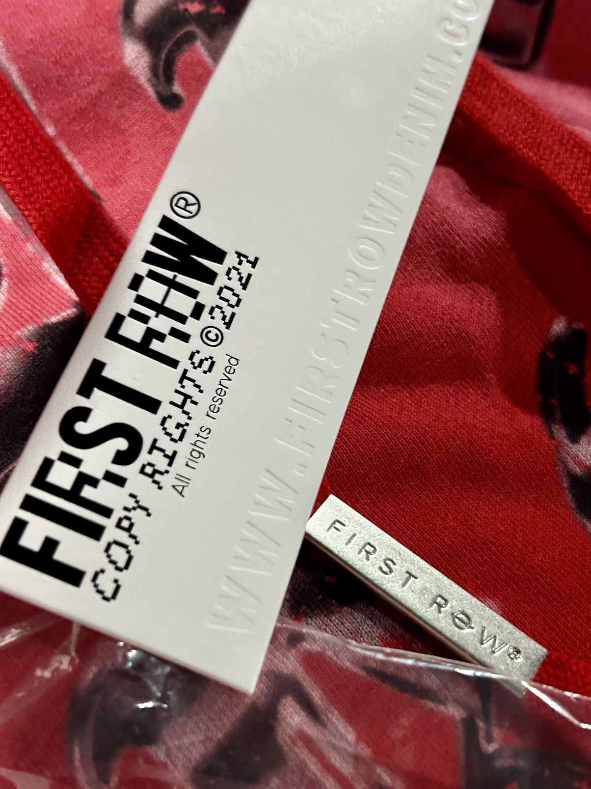 Other First Row "Wake Up & Be Fierce" Full-Zip Hoodie -Red Wash Size US L / EU 52-54 / 3 - 20 Thumbnail