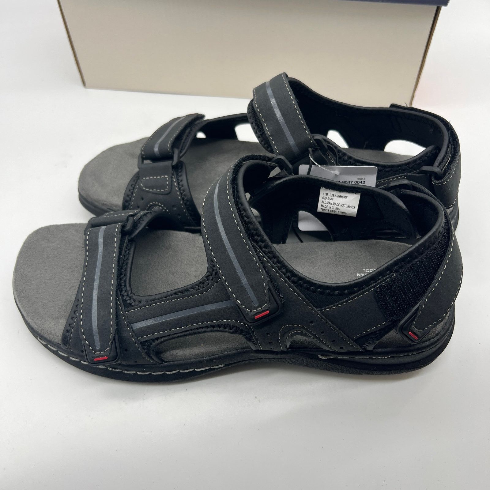 Other St. John's Bay Mens Strap Sandals Black Color Size 11M Size US 11 / EU 44 - 6 Thumbnail