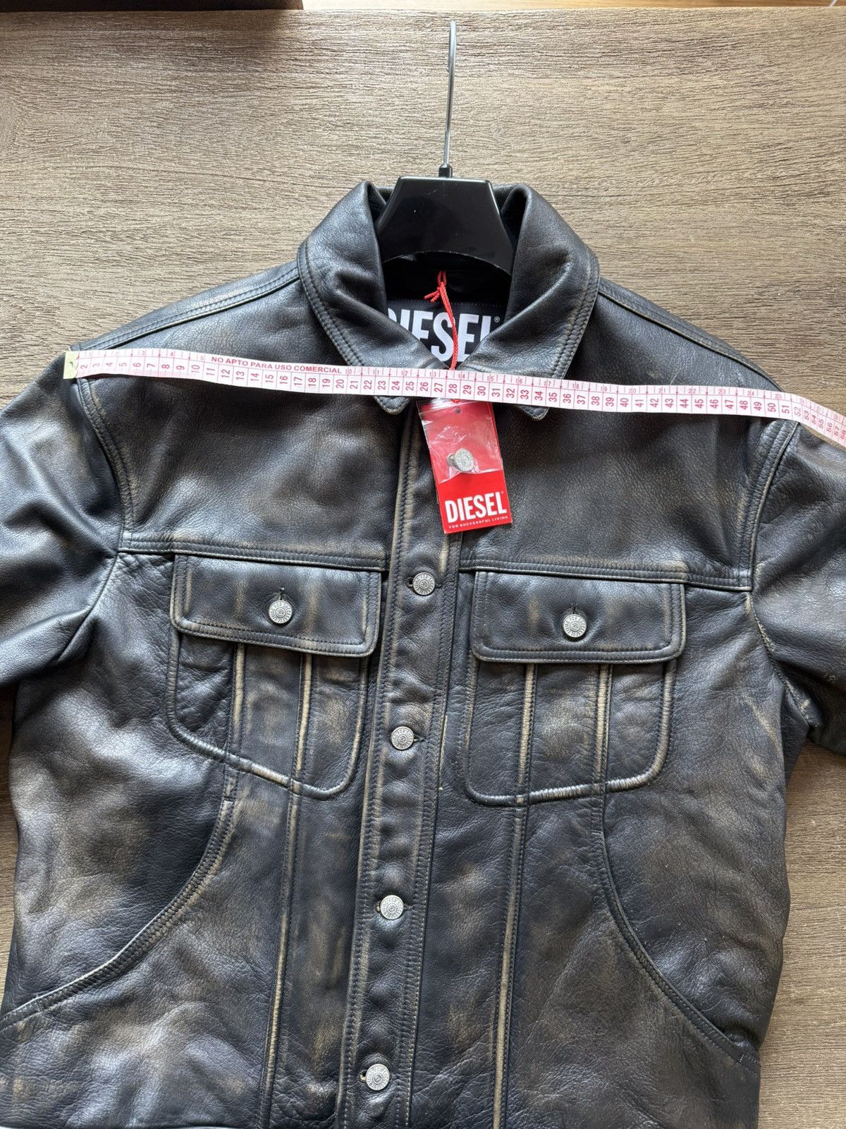 Diesel DIESEL LEATHER JACKET L-RILEY GIACCA Size US L / EU 52-54 / 3 - 7 Thumbnail