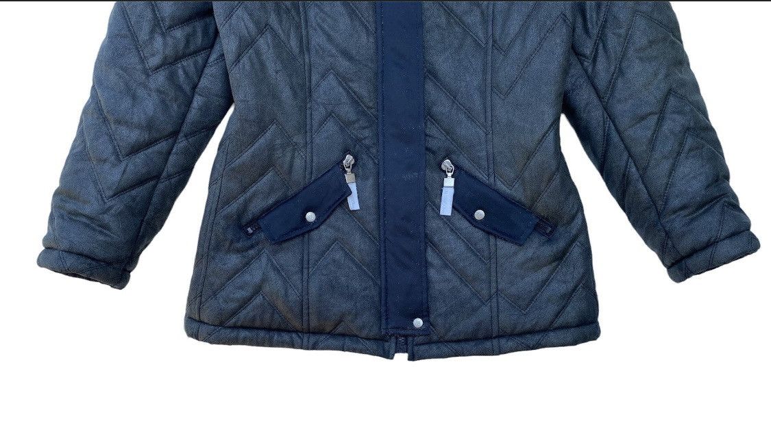 Fendi × Vintage Vtg 90s Fendi Jeans quilted design down jacket zip up Size M / US 6-8 / IT 42-44 - 4 Thumbnail