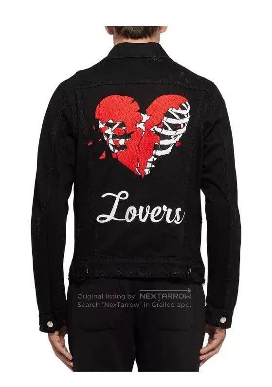 Amiri amiri lovers trucker denim jacket new. Size US XS / EU 42 / 0 - 8 Thumbnail