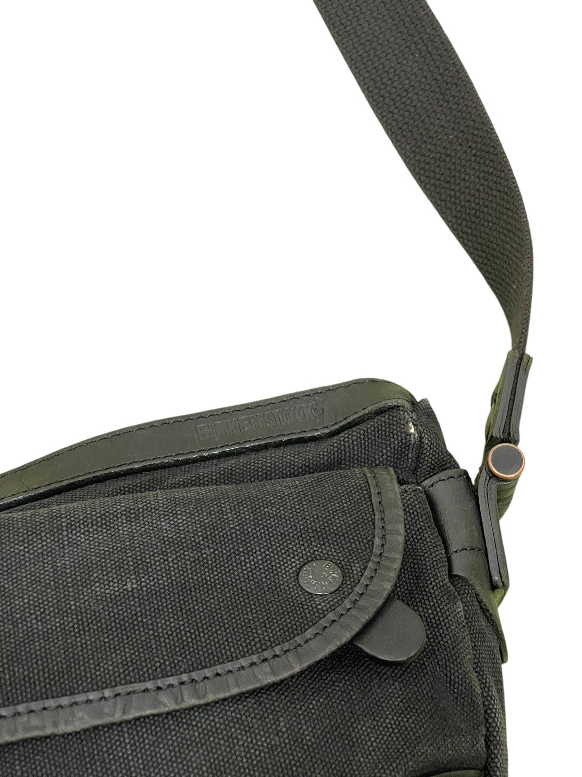 Japanese Brand Leather Cotton Canvas Birkenstock x Grips Cross Body Bag 5🟩 Size ONE SIZE - 8 Thumbnail