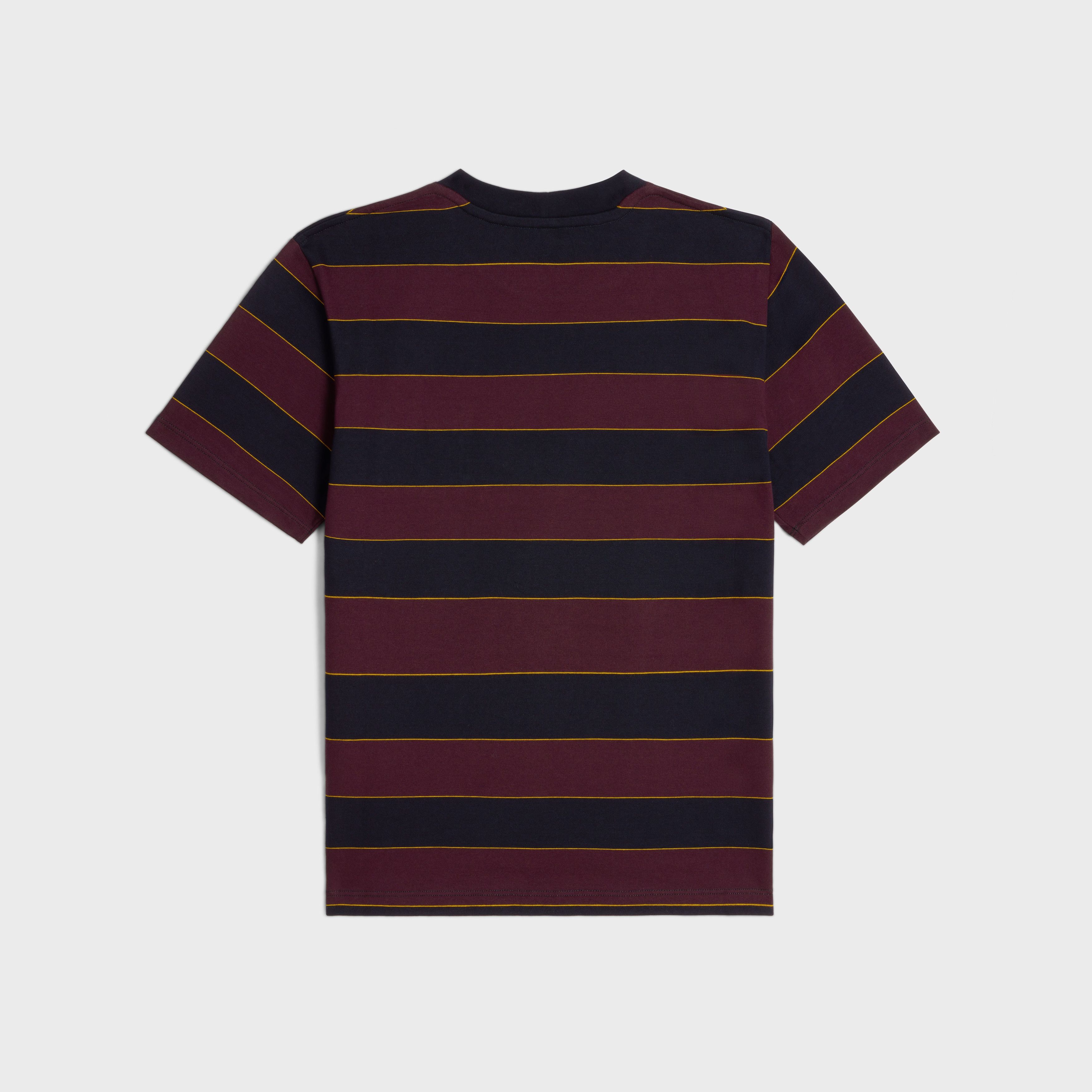 Celine o1bcso1str1124 Triomphe Regular Striped Jersey T-Shirt Size US XXL / EU 58 / 5 - 2 Thumbnail