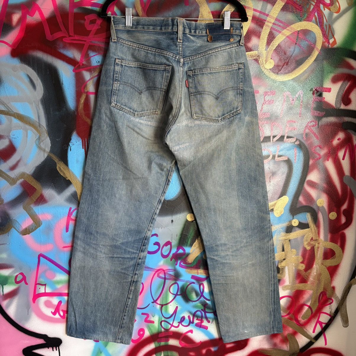 Levi's Vintage Clothing Levi’s LVC Light Blue Big E Repaired Jeans Size 30 Size US 30 / EU 46 - 2 Thumbnail