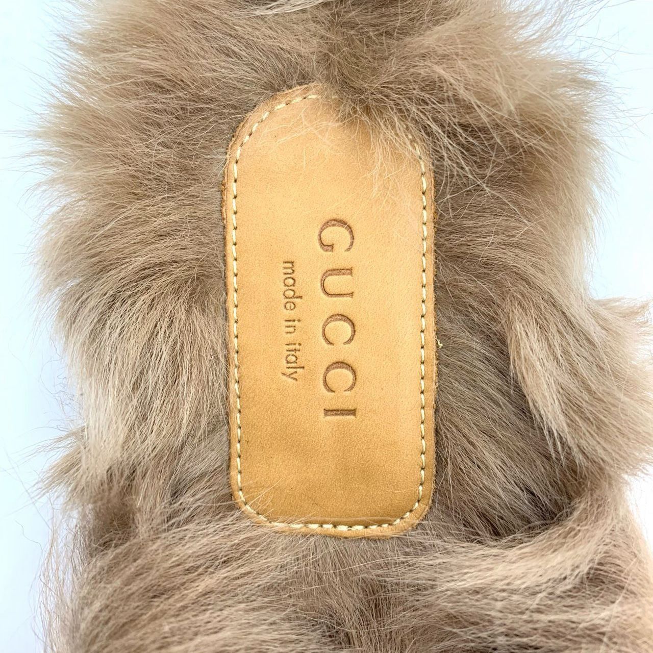 Gucci Gucci Womens Red Velvet & Fur Horsebit Mule Loafers Size 35 Size US 5 / IT 35 - 3 Thumbnail