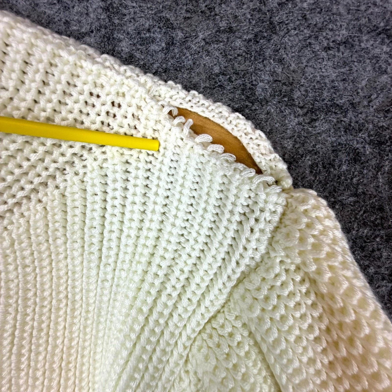 English Factory English Factory Sweater XS Ivory Ribbed Preppy Apres Ski Size XS / US 0-2 / IT 36-38 - 4 Thumbnail