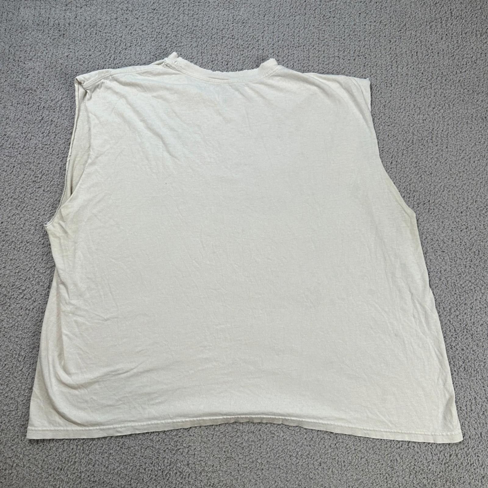Reebok Vintage Reebok New York Giants Cutoff T Shirt Mens XXL NFL Size US XXL / EU 58 / 5 - 3 Thumbnail
