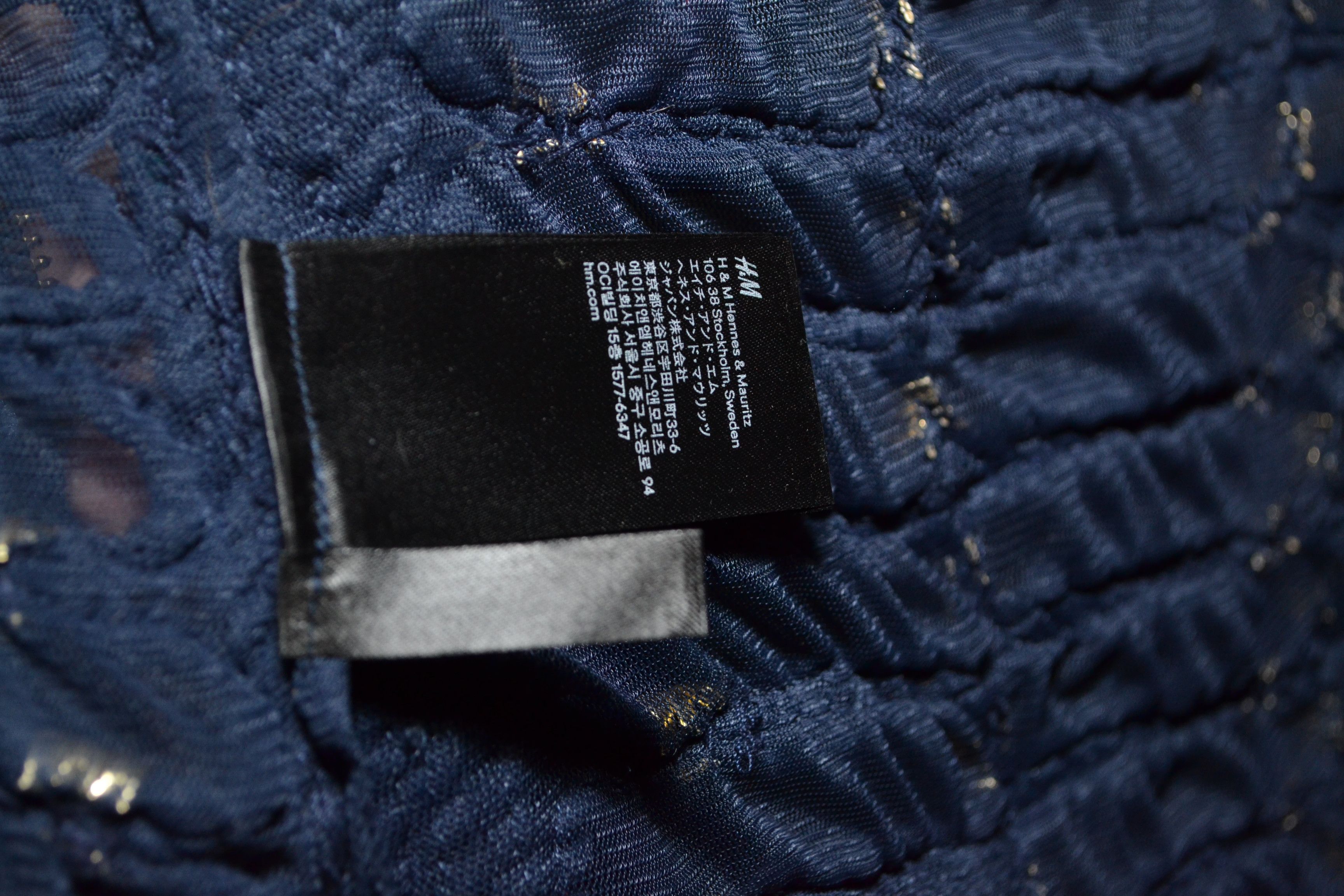 Balmain × H&M BALMAIN x H&M Blue Braided Embroidered Rope Blouse Top US 6 Size M / US 6-8 / IT 42-44 - 17 Thumbnail