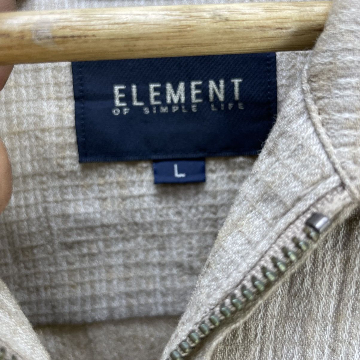 Element × Issey Miyake × Japanese Brand Vintage Element Of Simple Life Zipper Up Light Jacket Size US L / EU 52-54 / 3 - 5 Thumbnail