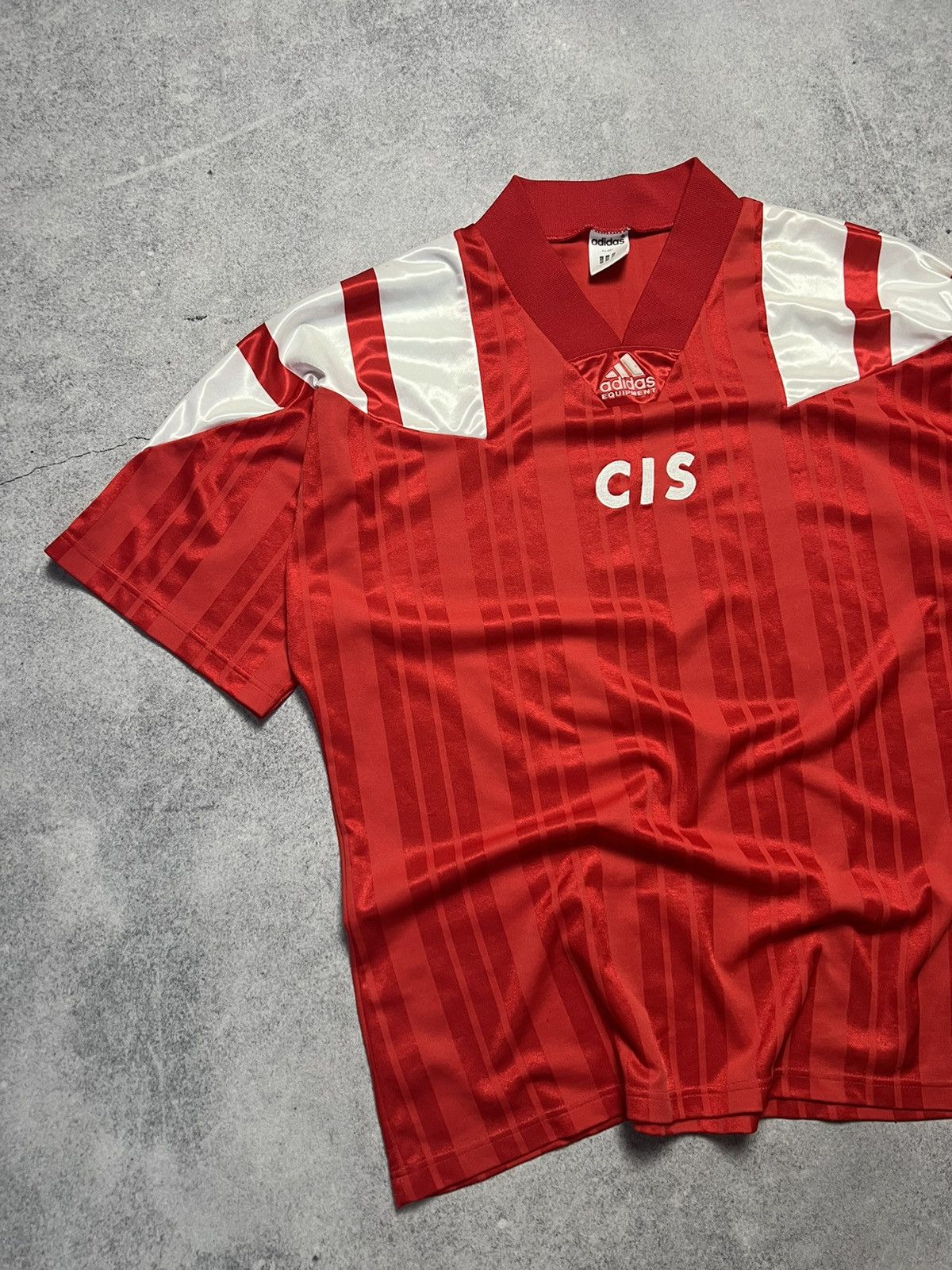 Vintage Vintage Adidas 1992 CIS Home Football Soviet Soccer Jersey Size US L / EU 52-54 / 3 - 2 Thumbnail