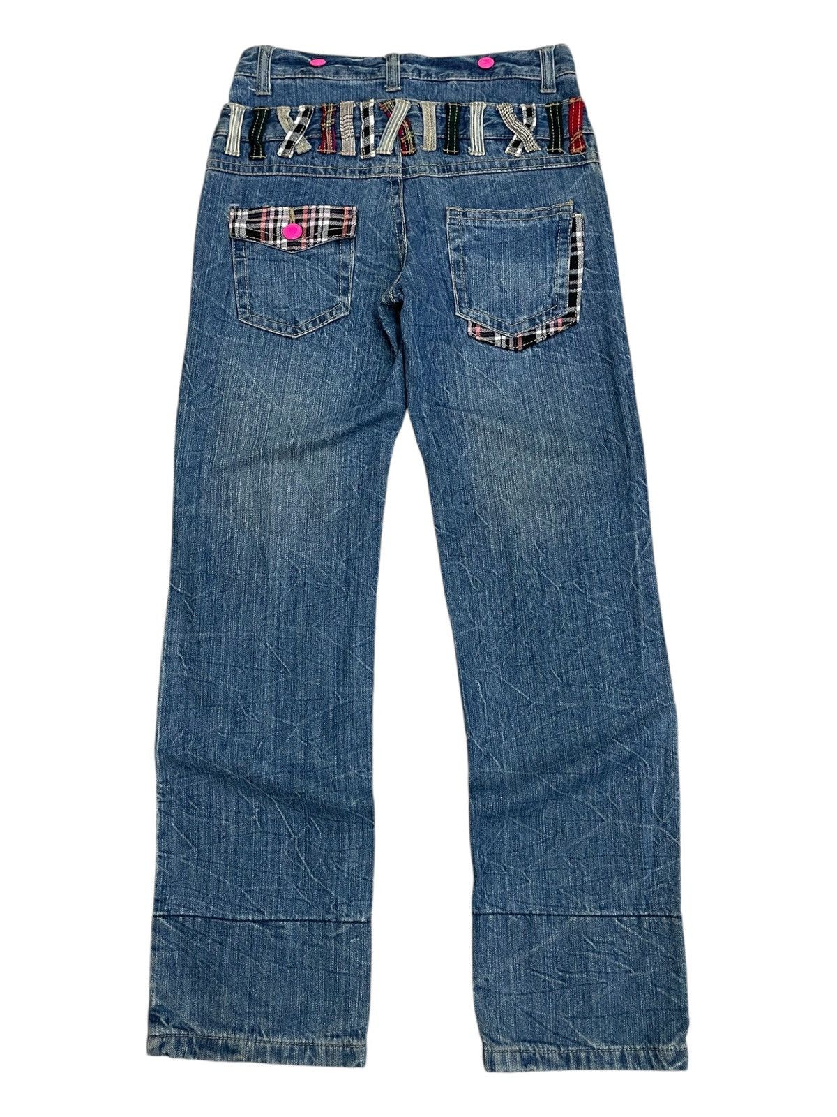 Hidden Double Waist Flying Thrive Patch Tartan Junya Style