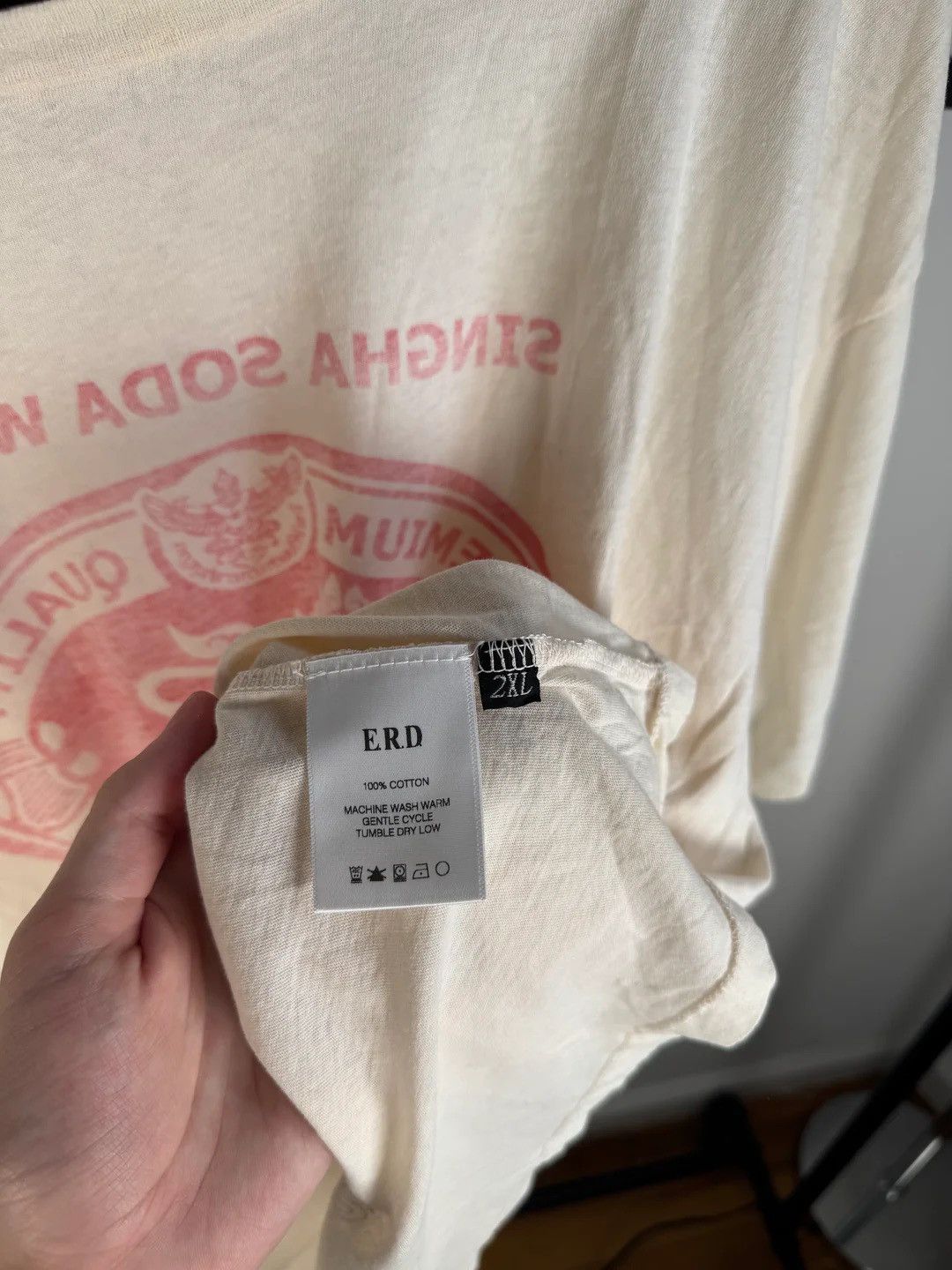 Enfants Riches Deprimes 🚭1of1 GRAIL🚭 HAND-DRAWN SS2021 "SINGHA SODA" BANNED RELEASE Size US XXL / EU 58 / 5 - 14 Thumbnail