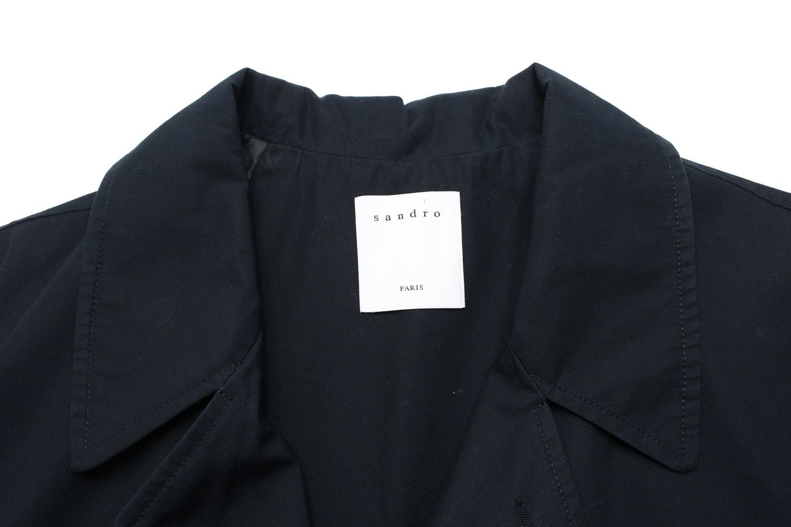 Sandro SANDRO Coat Men's XL Button Up Notch Lapel Knee-Length Size US XL / EU 56 / 4 - 6 Thumbnail