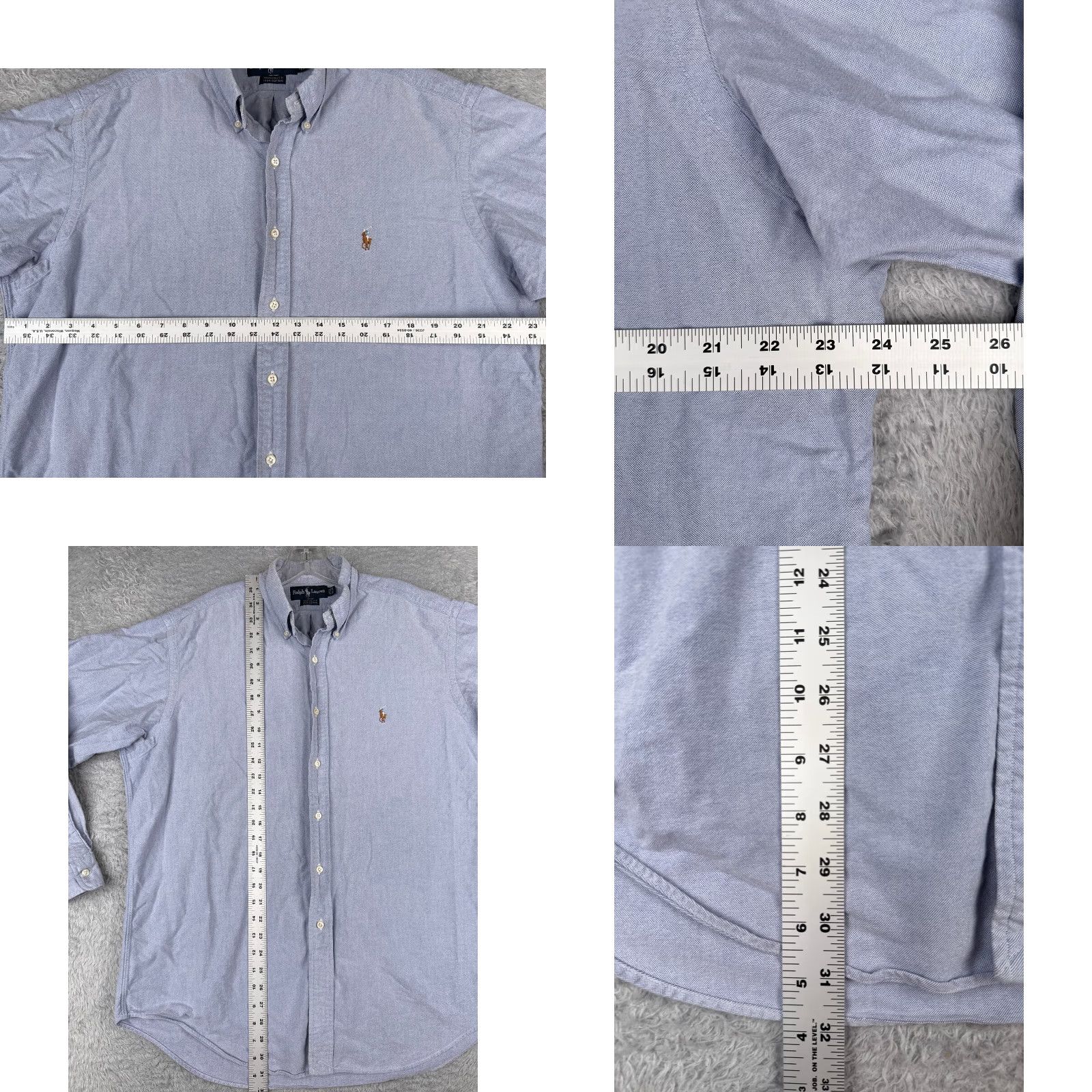Polo Ralph Lauren VINTAGE Polo Ralph Lauren Shirt Adult 16.5 Blue Yarmouth Cotton Button-Up 34 Casual Workwear Men Mens Size US L / EU 52-54 / 3 - 8 Thumbnail