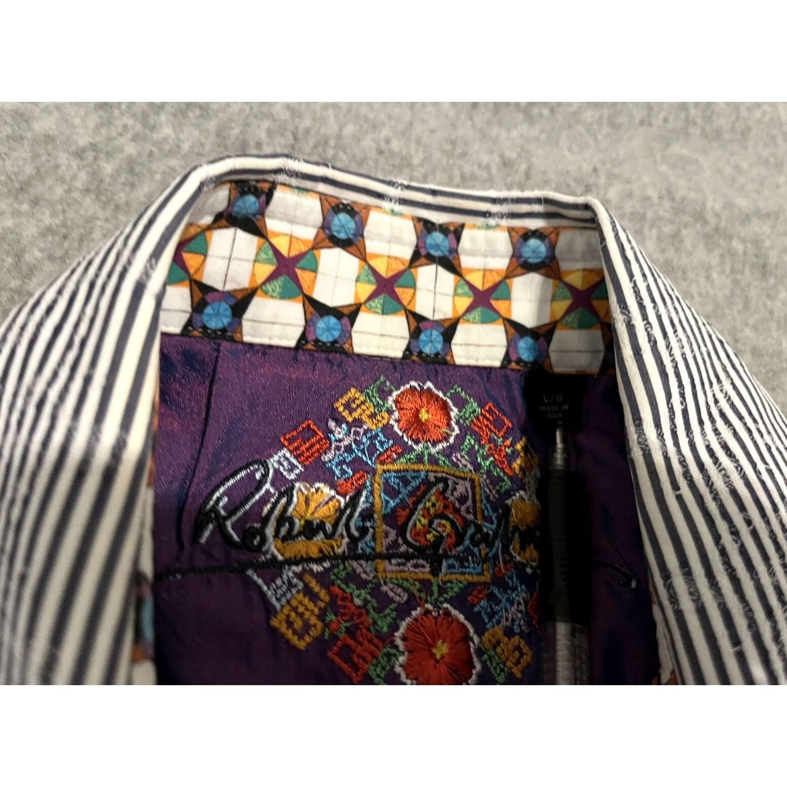 Robert Graham Robert Graham Striped Long Sleeve Button-Up Shirt Mens L Multicolor Size US L / EU 52-54 / 3 - 2 Thumbnail