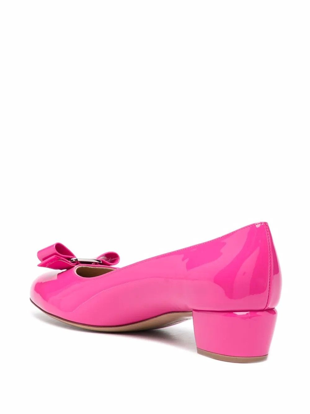 Salvatore Ferragamo o1y0426 Ballet Flats in Fuchsia Size US 5 / IT 35 - 3 Thumbnail