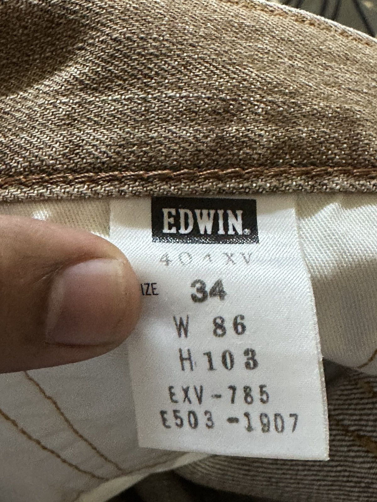 Edwin Vintage Edwin Exclusive Vintage Straight Faded Denim Size US 35 - 10 Thumbnail