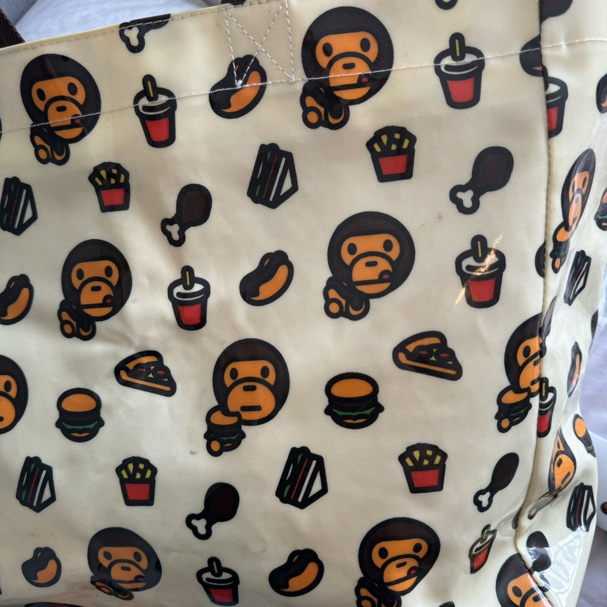 Bape × Nigo Baby Milo Junk Food Mom's Tote Bag Size ONE SIZE - 9 Thumbnail