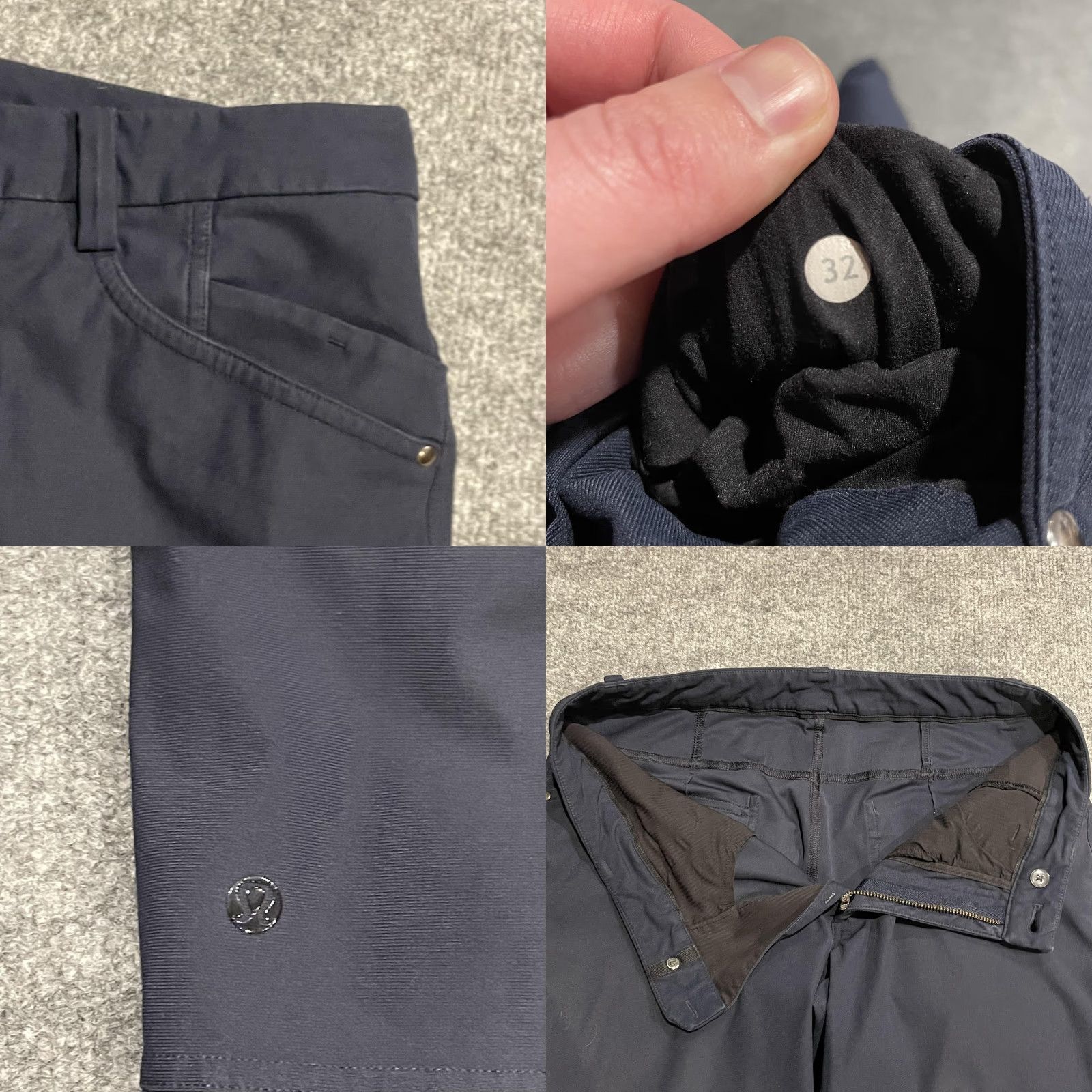 Lululemon Lululemon ABC Pant Classic 5 Pocket Mens 32 Navy Stretch Performance Pants Size US 32 / EU 48 - 8 Thumbnail