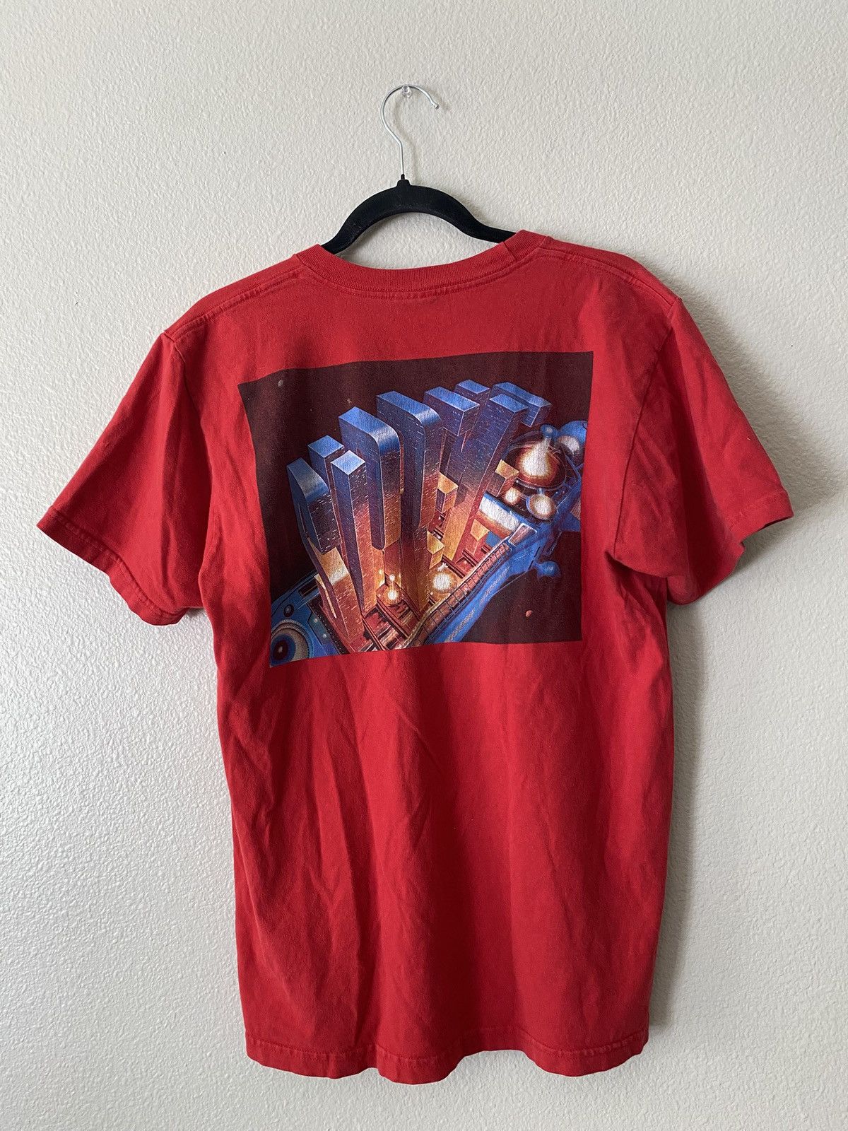 Supreme Supreme Spell-out Skyscraper Building Red T Shirt Size Med Size US M / EU 48-50 / 2 - 1 Thumbnail