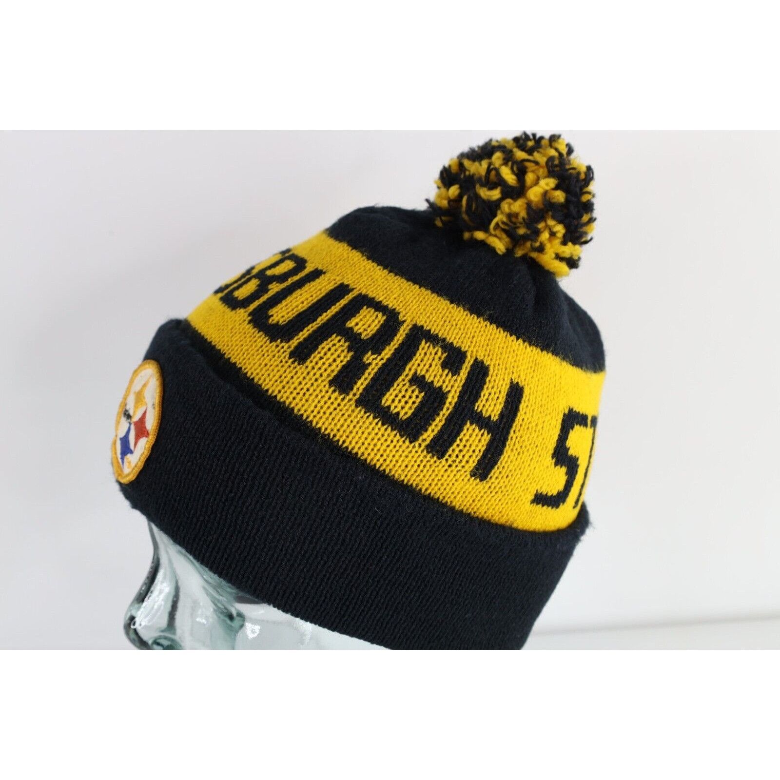 Vintage Vintage 70s 80s Pittsburgh Steelers Football Pom Beanie Size ONE SIZE - 4 Thumbnail