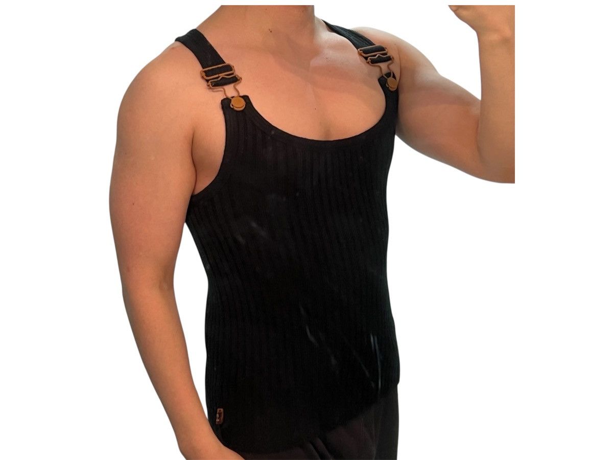 Jean Paul Gaultier Sexual gaultier rust hardware tank top muscle shirt in wool Size US M / EU 48-50 / 2 - 6 Thumbnail