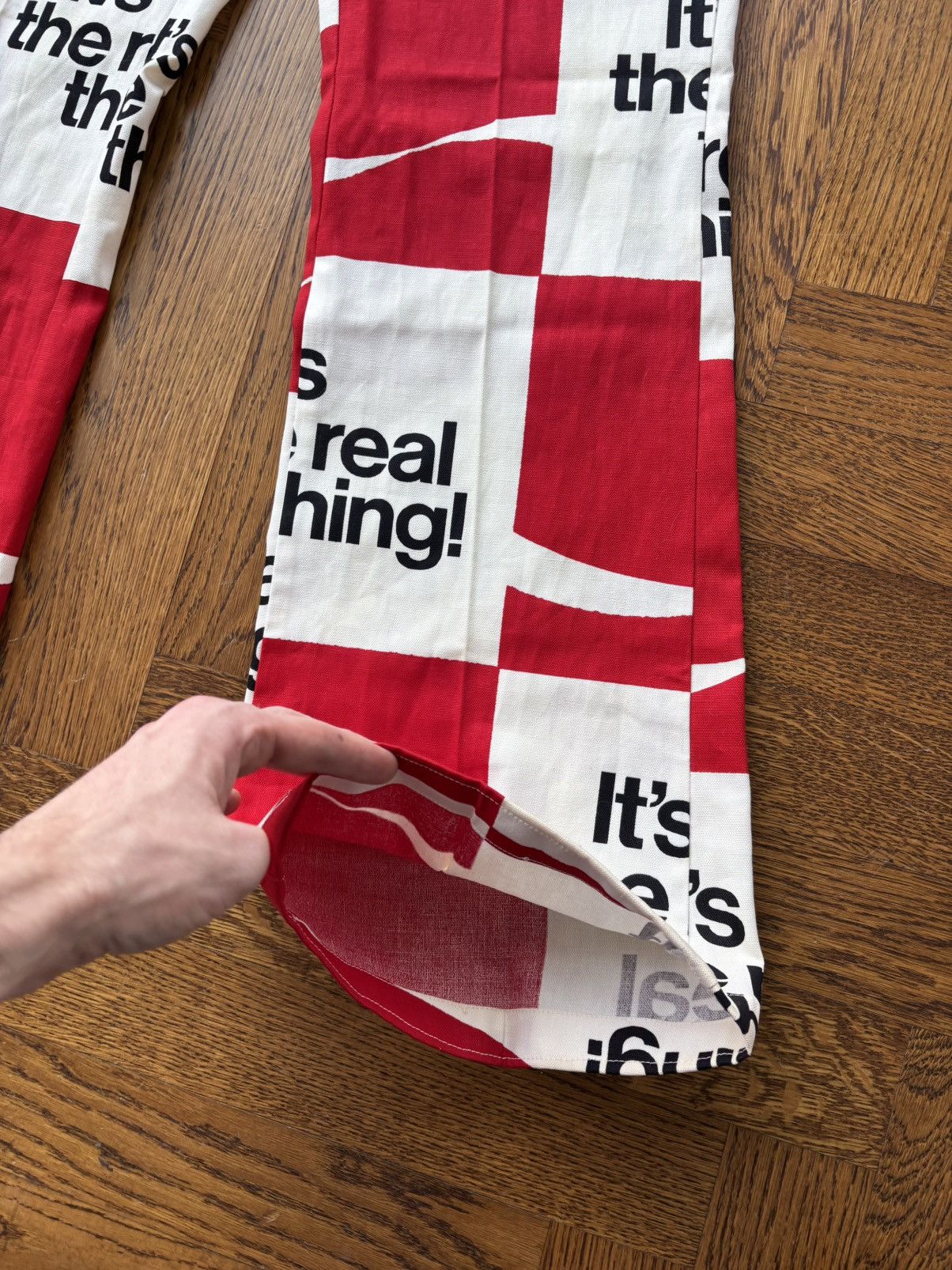 Coca Cola × Vintage 1970s Coca-Cola Trousers True Vintage Checker Plaid Flared Size US 36 / EU 52 - 7 Thumbnail