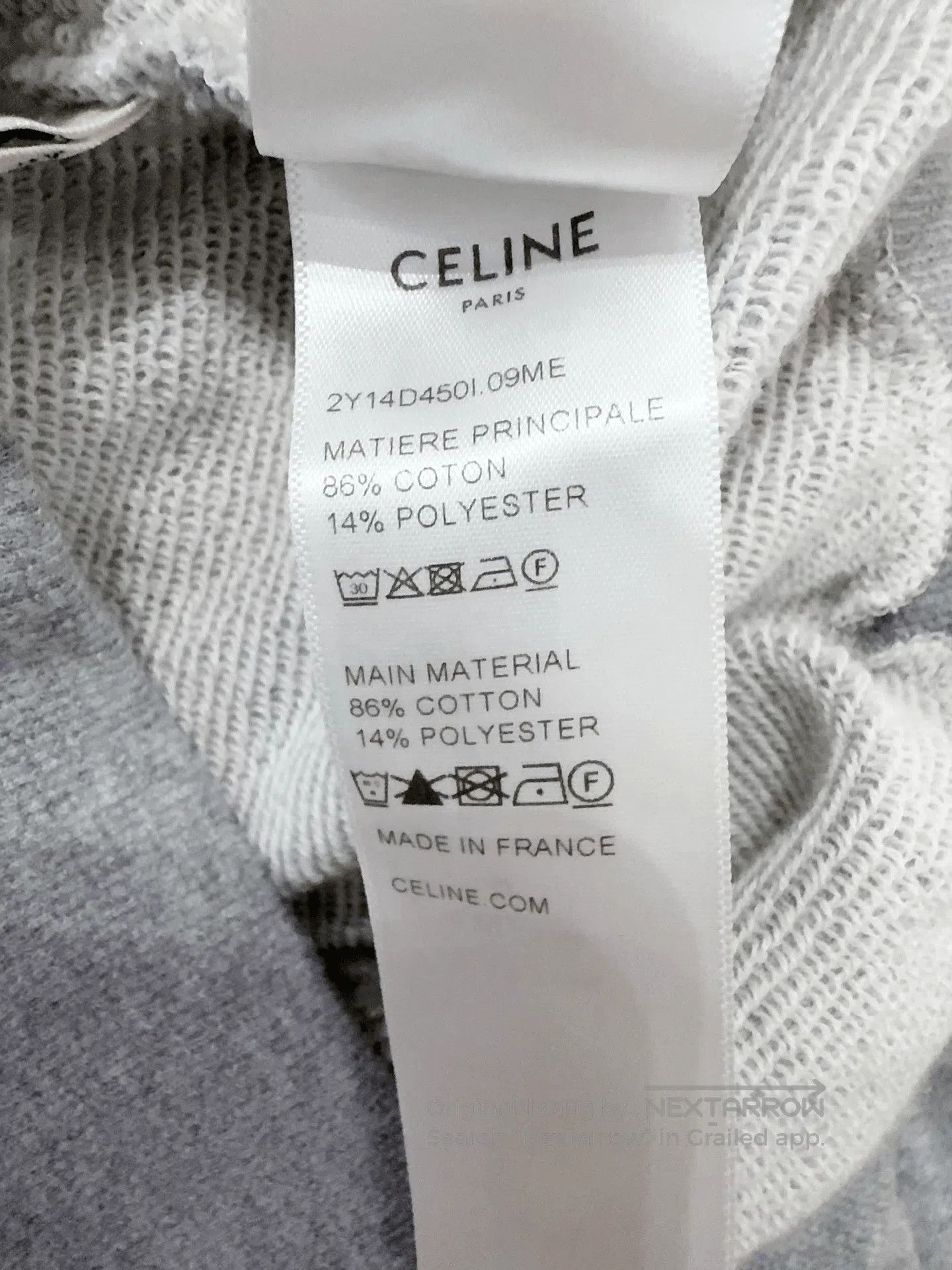 Celine Celine Gray Sweatshirt. Size XS / US 0-2 / IT 36-38 - 6 Thumbnail