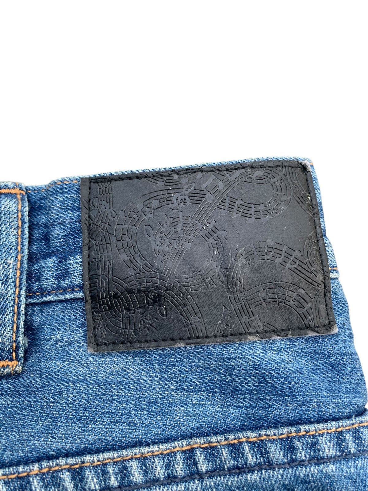 Kapital NUMBER (N)INE PATCHWORK MUSIC NOTE DISTRESSED DENIM JEANS Size US 30 / EU 46 - 9 Thumbnail