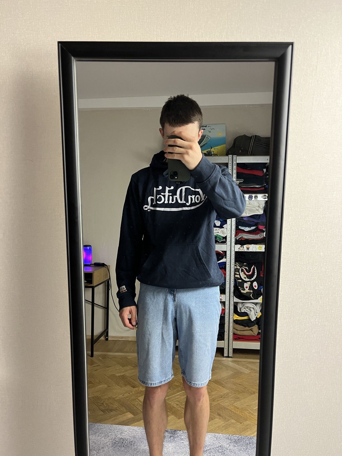 Vintage × Von Dutch Vintage Y2K Von Dutch Faded Hoodie Rap USA Big Print Size US L / EU 52-54 / 3 - 2 Thumbnail