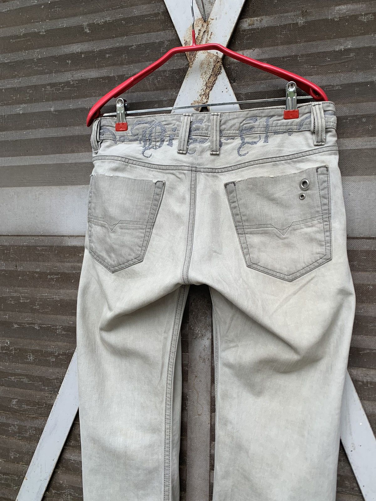 Diesel 👹Vintage Diesel Embroidery Logo Straight Cut Denim Size US 30 / EU 46 - 5 Thumbnail