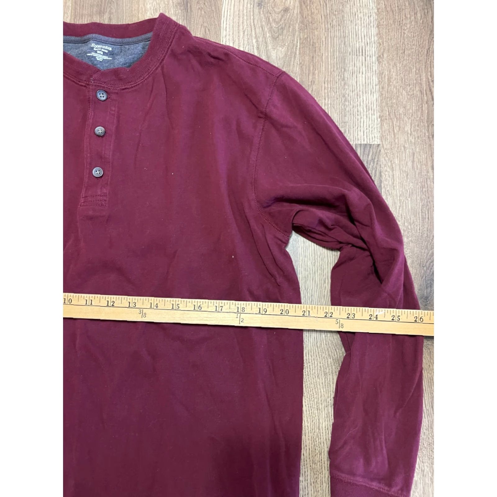 Vintage St. John's Bay Shirt Mens Size M Long Sleeve Suede Jersey Red Maroon Solid T-Shirt Fall Spring Summer Vintage No (if not vintage, omit) Size US M / EU 48-50 / 2 - 6 Thumbnail
