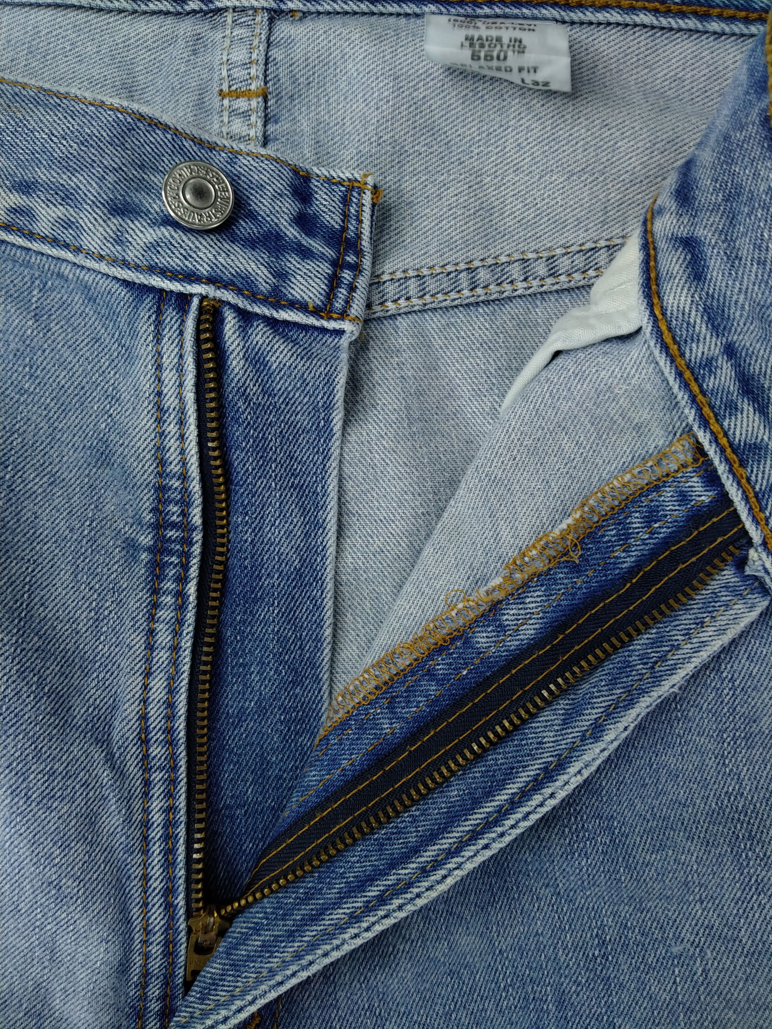 Levi's Light Wash Relaxed Fit Vintage Levi's 550 Denim -JN1040 Size US 40 / EU 56 - 6 Thumbnail