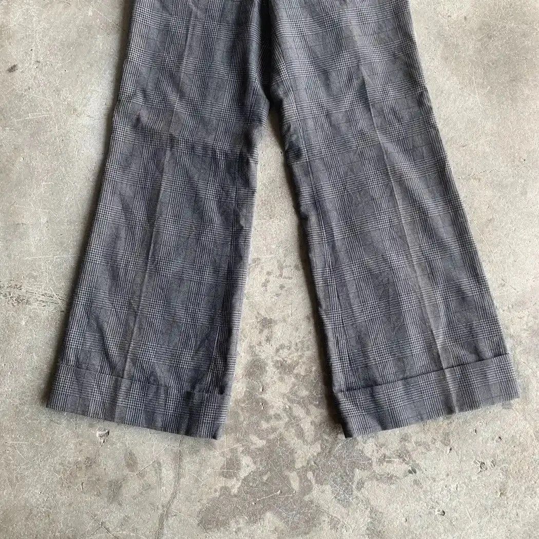 Other Ined Homme By Yohji Yamamoto Check Baggy Wide Leg Pants Size US 29 - 5 Thumbnail