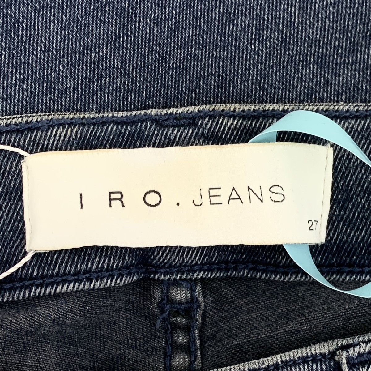 Iro IRO Dark Blue Cotton Fringed Casual Denim Pants K26WX Size 27" / US 4 / IT 40 - 7 Thumbnail