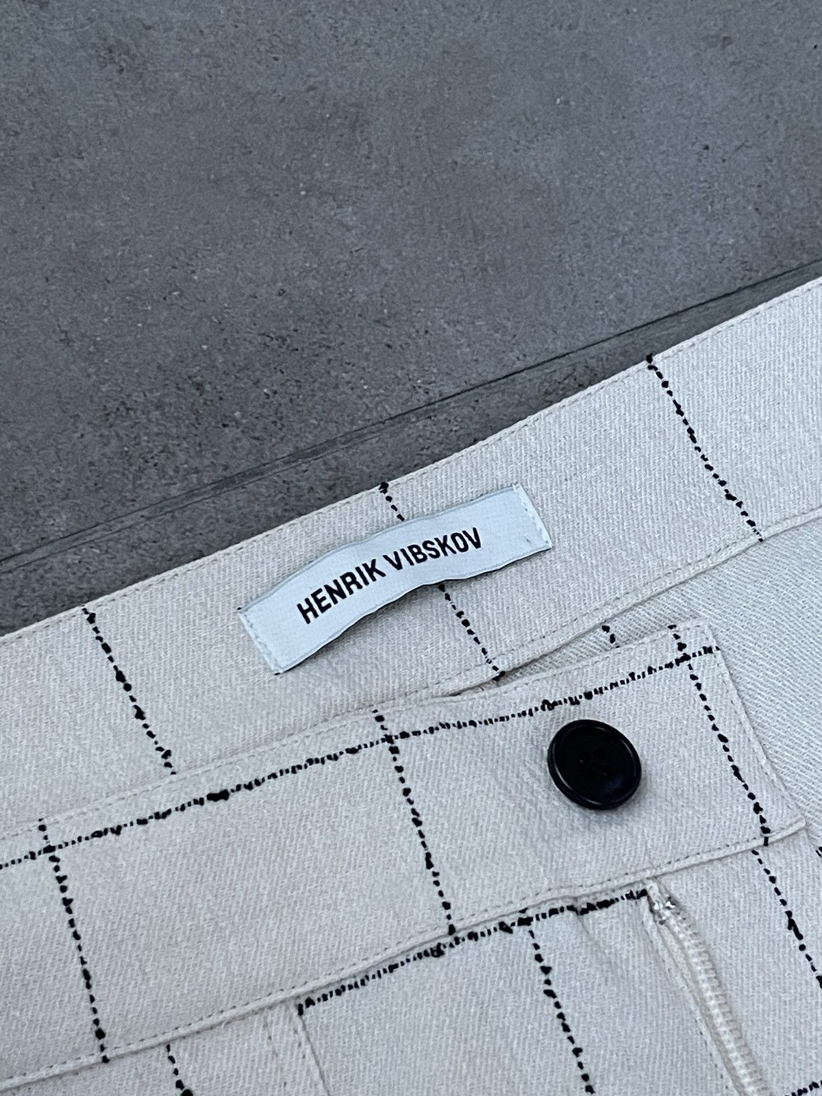 Henrik Vibskov !DS! SS22 Henrik Vibskov Mads Beige Black Casual Pants Size US 34 / EU 50 - 19 Thumbnail