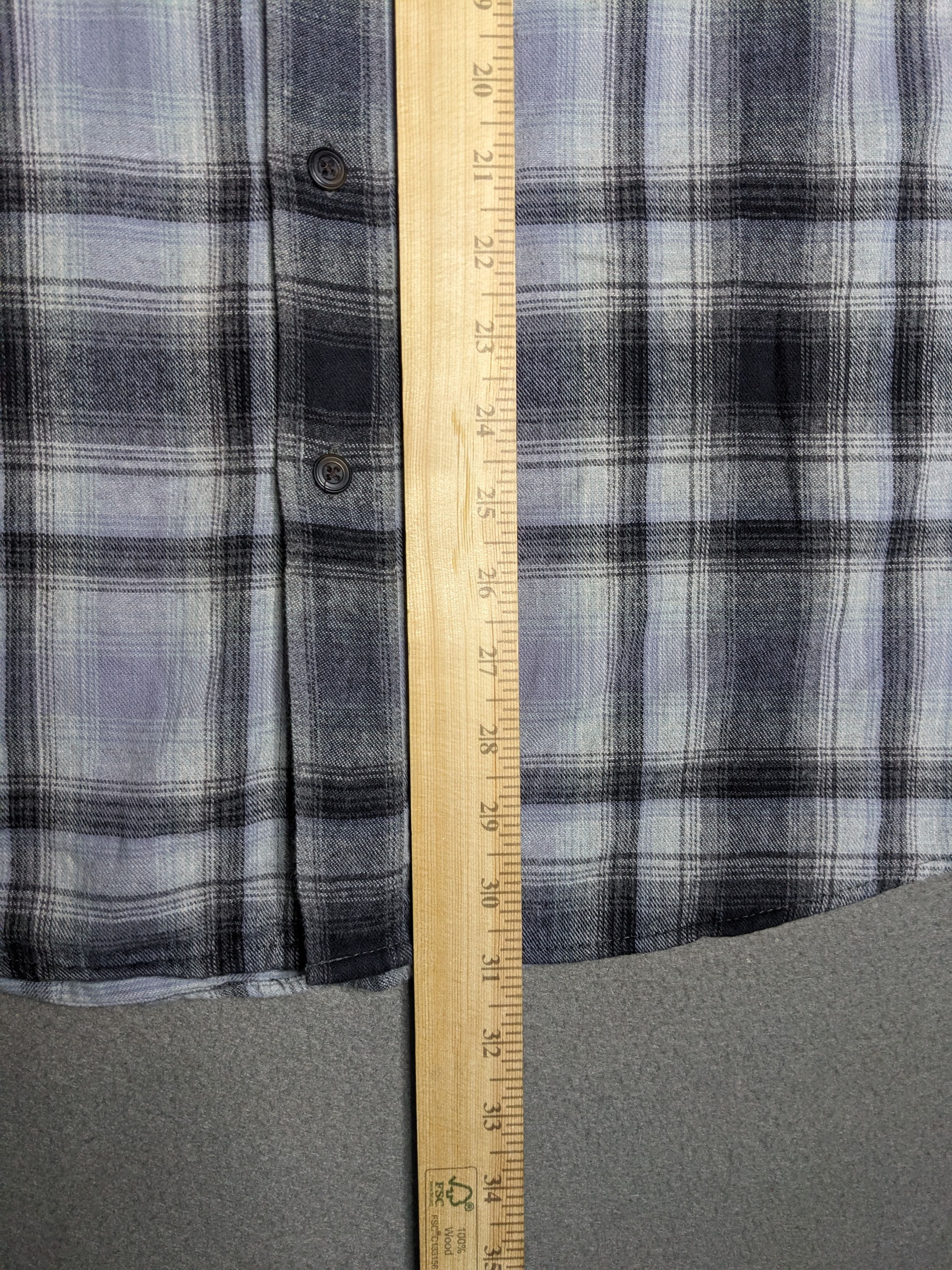 J.Crew VTG 90s J Crew Plaid Flannel Shirt Mens Medium Western Ombre Size US M / EU 48-50 / 2 - 13 Thumbnail