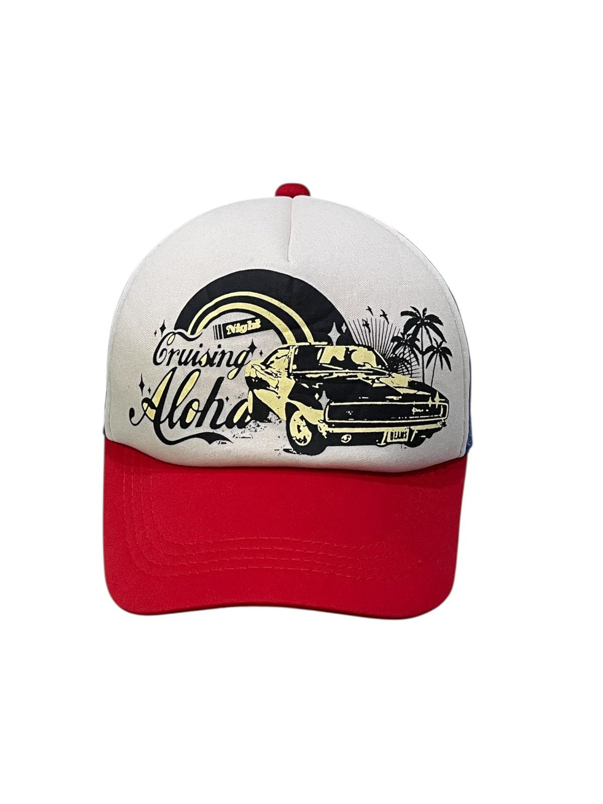 Beams Japan Vintage Y2K BEAMS Trucker Hat Aloha Car Print Pepsi Vibes Size ONE SIZE - 5 Thumbnail