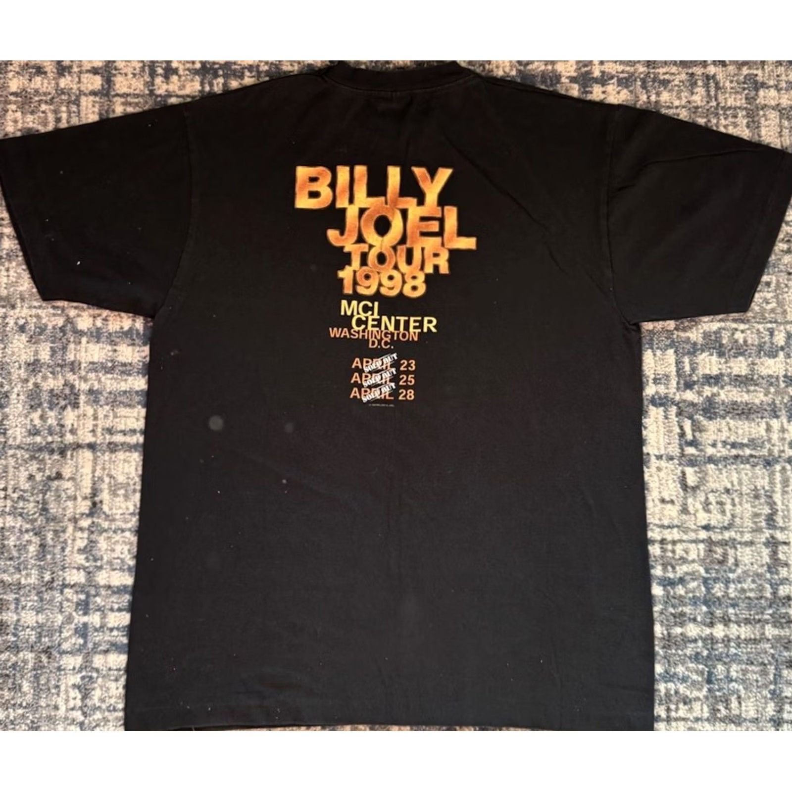 Vintage VINTAGE Billy Joel Tour Concert T Shirt Sz XL Black Rock 1998 Washington DC Elton John Men Size US XL / EU 56 / 4 - 3 Thumbnail