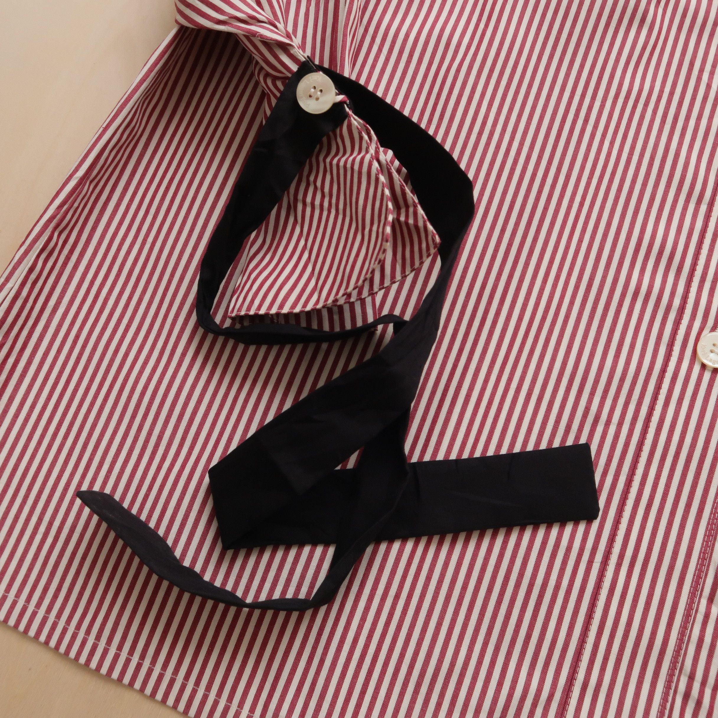 Japanese Brand 1990s Karl Lagerfeld Stripe Party Shirt Laces Size US M / EU 48-50 / 2 - 11 Thumbnail